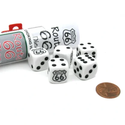 Route 66 Dice Game with 5 Dice Travel Tube and Gaming Instructions - Your Source for Gaming Essentials Hot