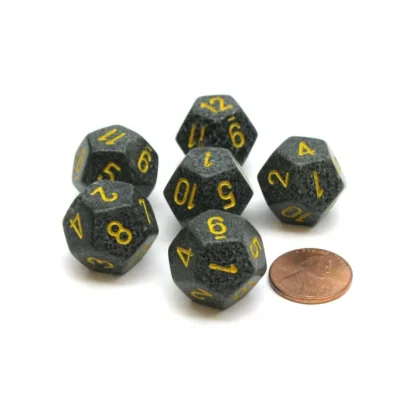 Speckled 18mm 12 Sided D12 Chessex Dice, 6 Pieces - Urban Camo - Your Source for Gaming Essentials Hot