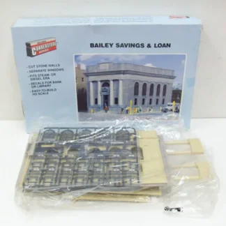Trains | Walthers 933-3031 HO Bailey Savings & Loan Building Kit - Your Source for Gaming Essentials