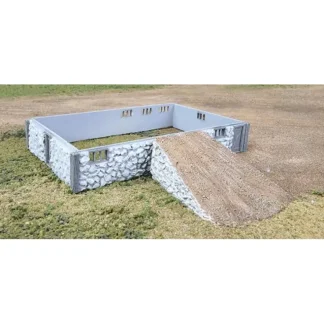Trains | Walthers 933-3331 HO Scale Fieldstone Barn Base & Ramp Kit - Your Source for Gaming Essentials