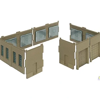 Trains | Walthers 933-3285 N Building Walls w/Vehicle Doors - Your Source for Gaming Essentials