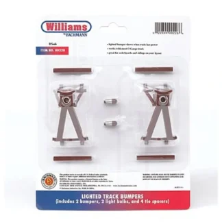 Trains | Williams 00228 Bachmann O/O27 Tubular Lighted Track Bumpers (2) - Your Source for Gaming Essentials